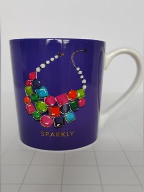 Kate Spade "Things We Love" Sparkly Necklace Mug Lenox 10 Oz Porcelain Cup
